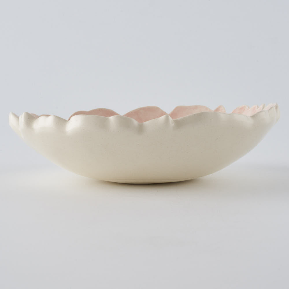 つちのわ 作家 石黒美佐緒 芍薬 ボウル ピンク つちのわ 作家 石黒美佐緒 陶磁器作家もの