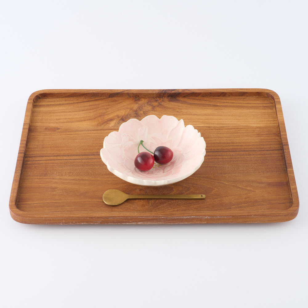 つちのわ 作家 石黒美佐緒 芍薬 ボウル ピンク つちのわ 作家 石黒美佐緒 陶磁器作家もの