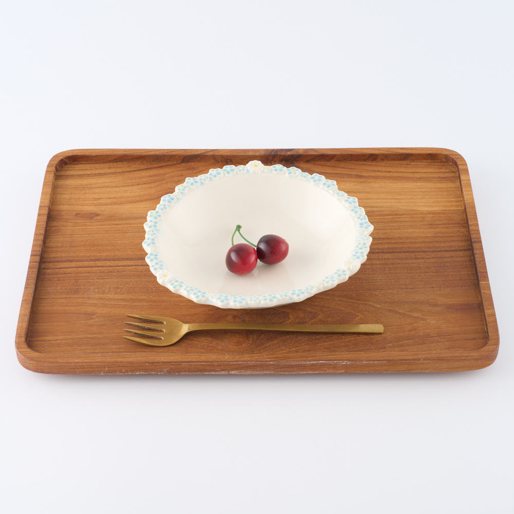 【未使用品】つちのわ ミモザ 中皿 石黒美佐緒 陶器 作家 手作り 焼物 つちのわ 作家 石黒美佐緒 MAY 中皿 ¥7,700 大人の焼き物