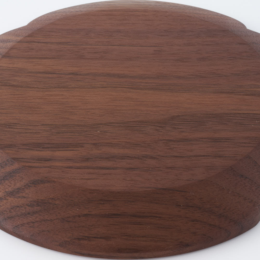 木工房玄 作家 高塚和則 花型パン皿 大 ウォールナット 木工房玄 作家 高塚和則 木工もの