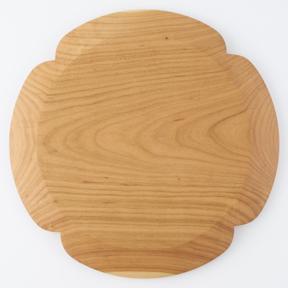 木工房玄 作家 高塚和則 花型パン皿 特大 さくら 木工房玄 作家 高塚和則 木工もの