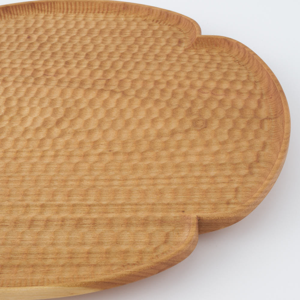 木工房玄 作家 高塚和則 花型パン皿 特大 さくら 木工房玄 作家 高塚和則 木工もの