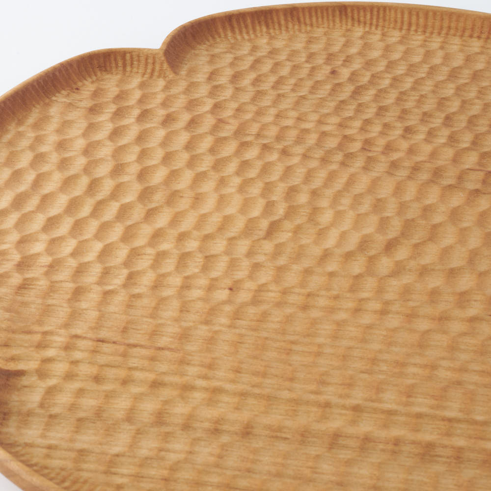 木工房玄 作家 高塚和則 花型パン皿 特大 さくら 木工房玄 作家 高塚和則 木工もの