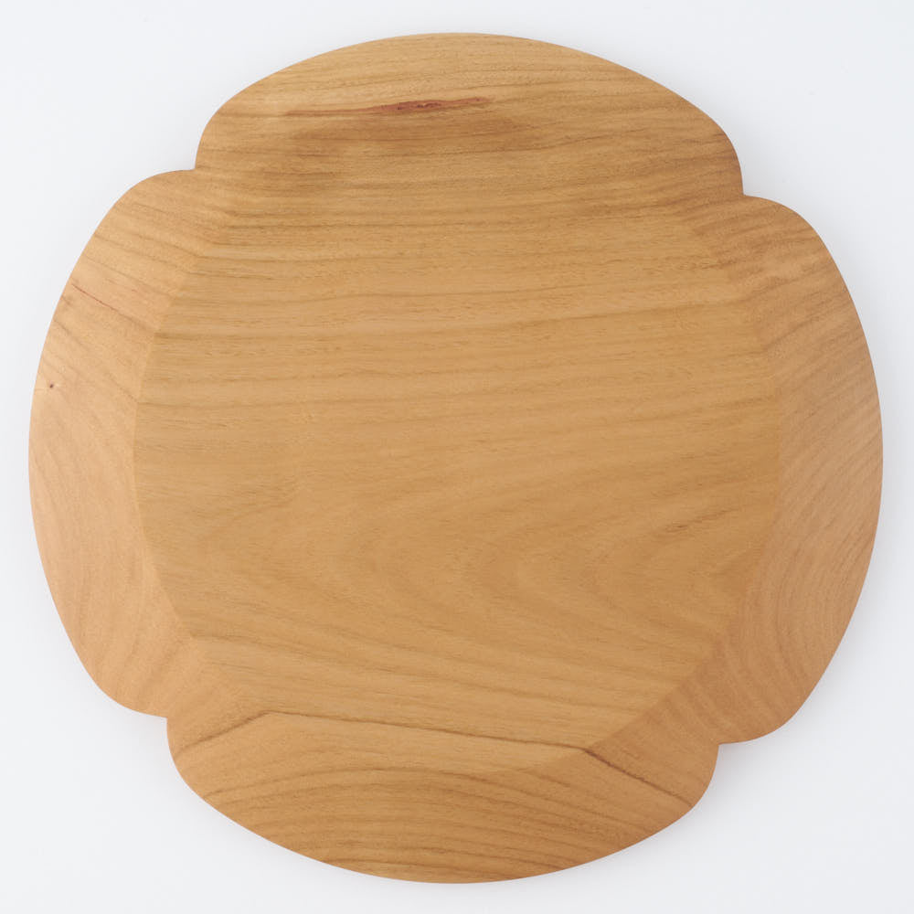 木工房玄 作家 高塚和則 花型パン皿 大 さくら 木工房玄 作家 高塚和則 木工もの