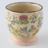 ははみや flower garden酒杯 ピンク ははみや 陶磁器作家もの
