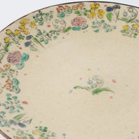 ははみや flower garden5寸皿 青