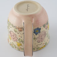 ははみや みのりコーヒーカップ ピンク ははみや 陶磁器作家もの