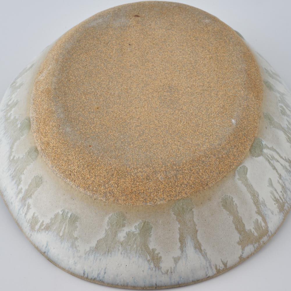 作家 村澤享 青灰釉楕円鉢 作家 村澤享 陶磁器作家もの