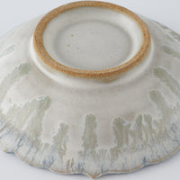 作家 村澤享 青灰釉稜花小皿 作家 村澤享 陶磁器作家もの