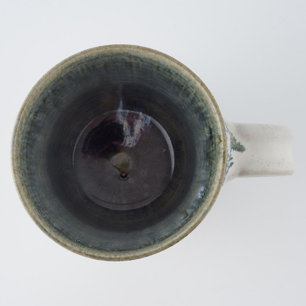 作家 村澤享 青灰釉マグカップ 縦長（大） ¥2,420 大人の焼き物