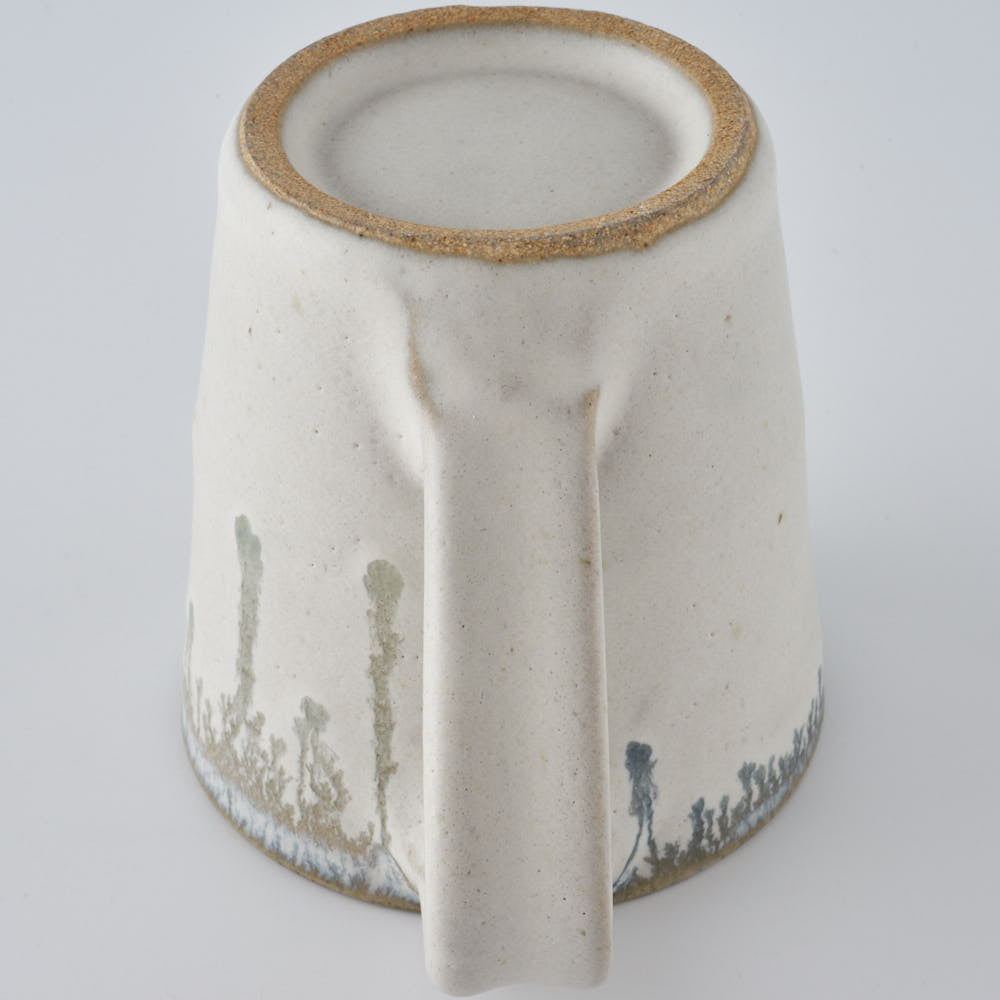 作家 村澤享 青灰釉マグカップ 縦長(大) 作家 村澤享 陶磁器作家もの