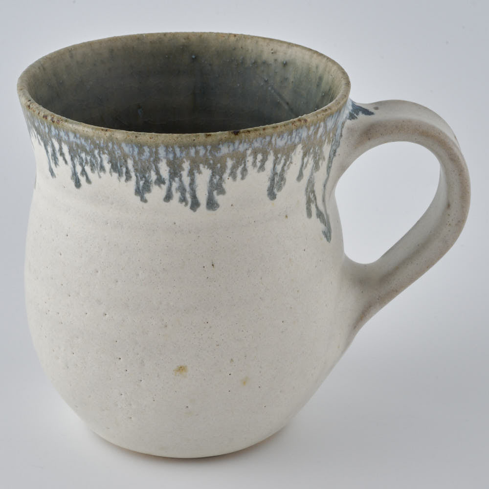 作家 村澤享 青灰釉マグカップ 丸型 作家 村澤享 陶磁器作家もの