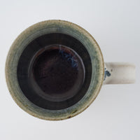 作家 村澤享 青灰釉マグカップ 丸型 作家 村澤享 陶磁器作家もの