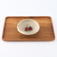 作家 中村哲雄 粉引 丸縁鉢(5寸)