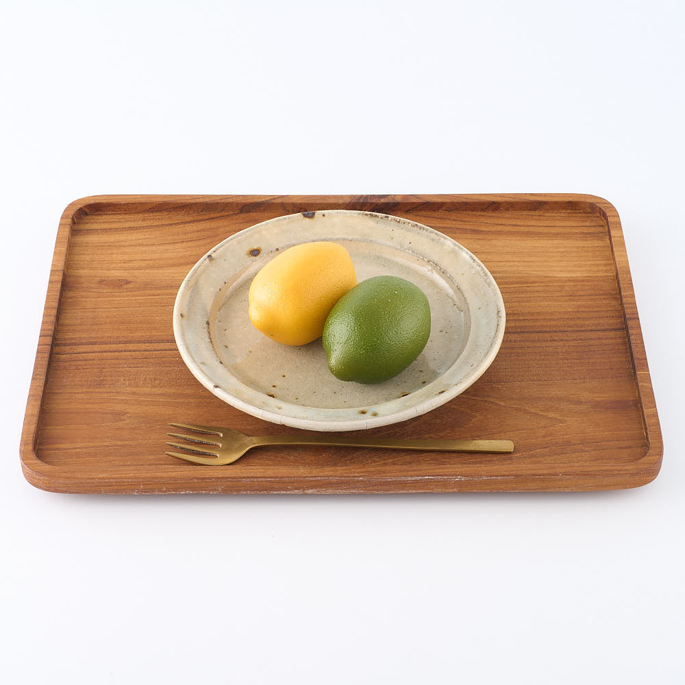 作家 中村哲雄 粉引 リム平皿6.5寸 ¥4,279 大人の焼き物