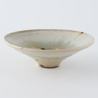 作家 中村哲雄 白釉 線鉢5寸