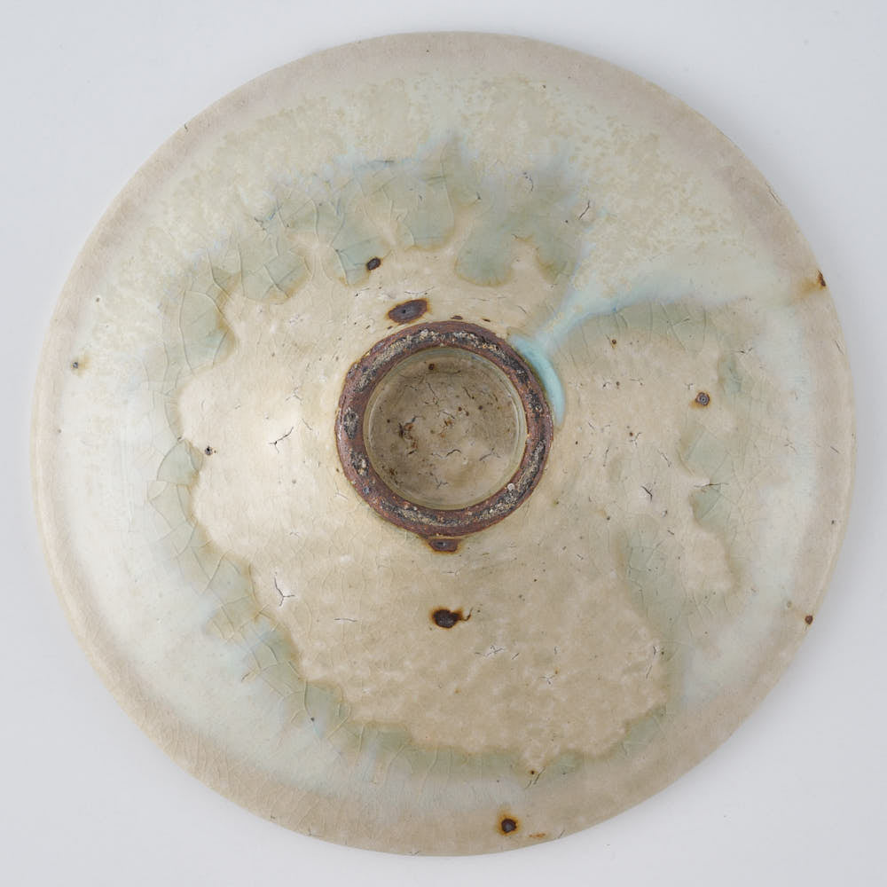 作家 中村哲雄 白釉 線鉢5寸