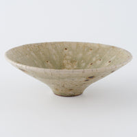 作家 中村哲雄 ヒビ緑釉 線鉢5寸