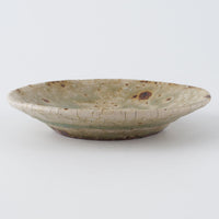 作家 中村哲雄 ヒビ緑釉 豆皿