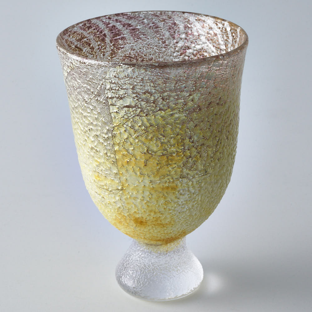 ガラス作家 三原なぎ asanoha 荅(とう) ぐい呑 ガラス作家 三原なぎ ガラスもの