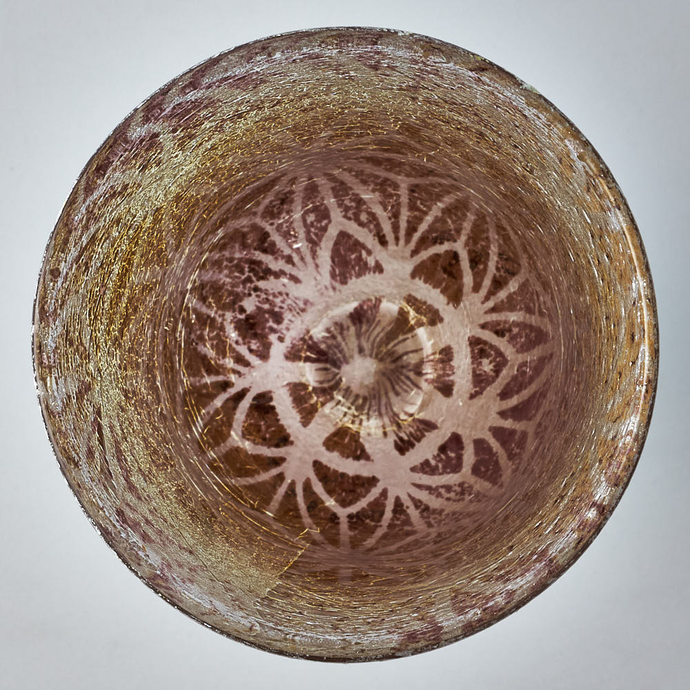 ガラス作家 三原なぎ asanoha 荅(とう) ぐい呑 ガラス作家 三原なぎ ガラスもの