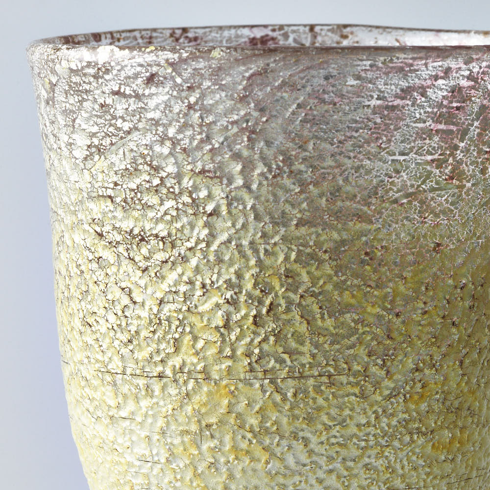 ガラス作家 三原なぎ asanoha 荅(とう) ぐい呑 ガラス作家 三原なぎ ガラスもの