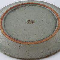 作家 長谷川哲也 洋皿18cm(緑青)