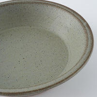 作家 長谷川哲也 浅鉢18cm(緑青)