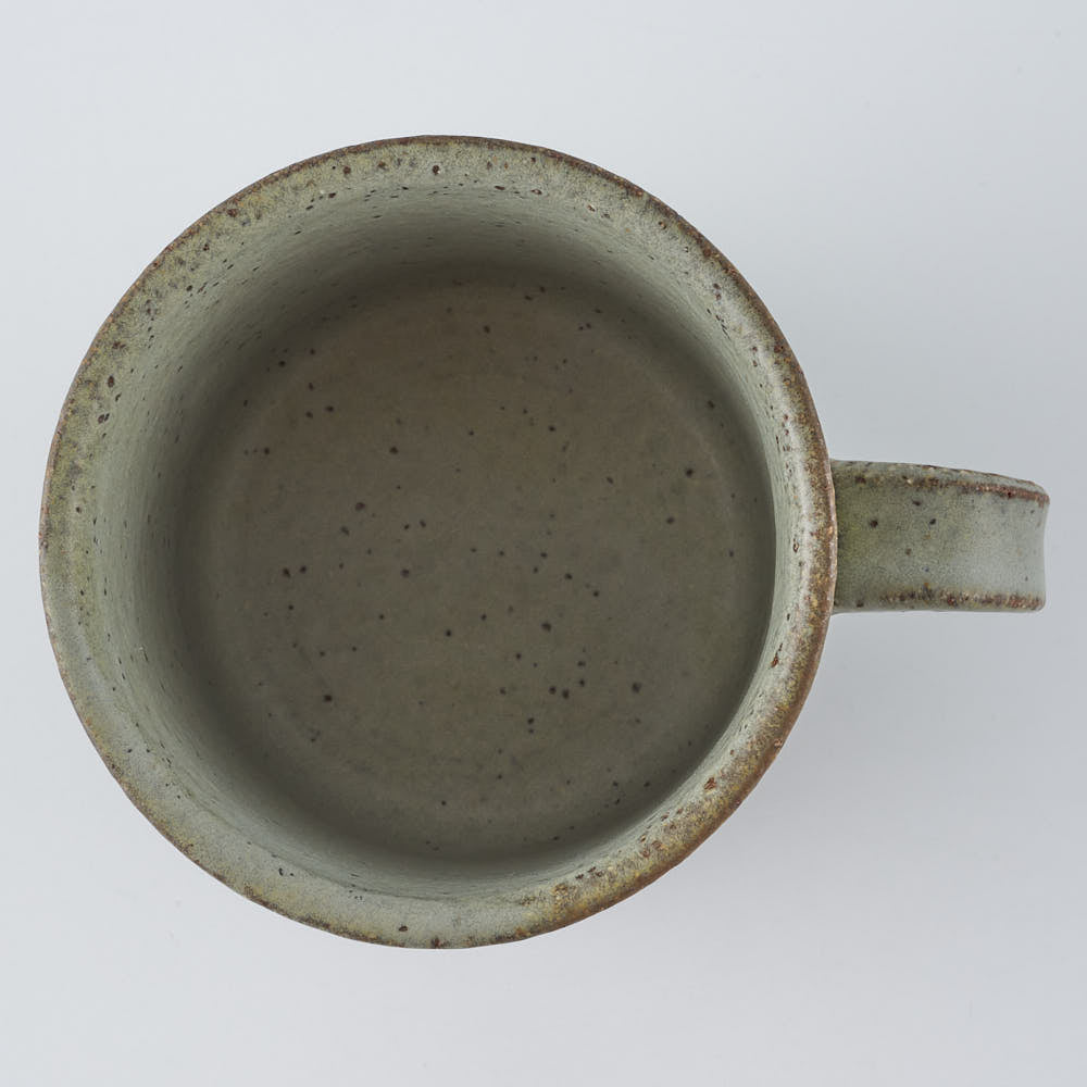 作家 長谷川哲也 マグ(緑青) 作家 長谷川哲也 陶磁器作家もの