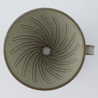 作家 長谷川哲也 ドリッパー(緑青) 作家 長谷川哲也 陶磁器作家もの