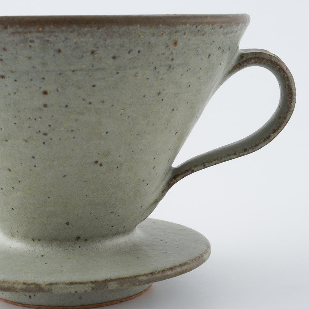 作家 長谷川哲也 ドリッパー(緑青) 作家 長谷川哲也 陶磁器作家もの