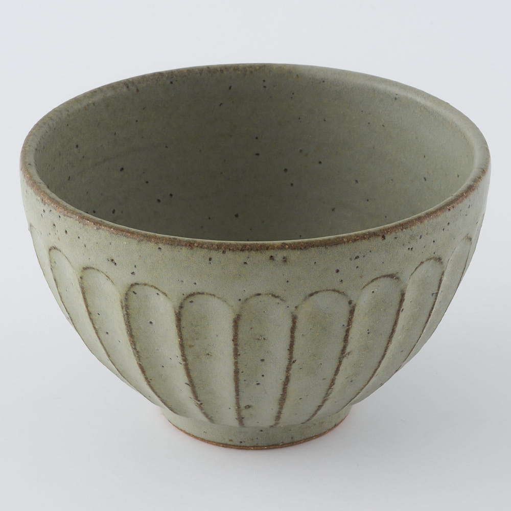 作家 長谷川哲也 お茶碗(緑青) 作家 長谷川哲也 陶磁器作家もの