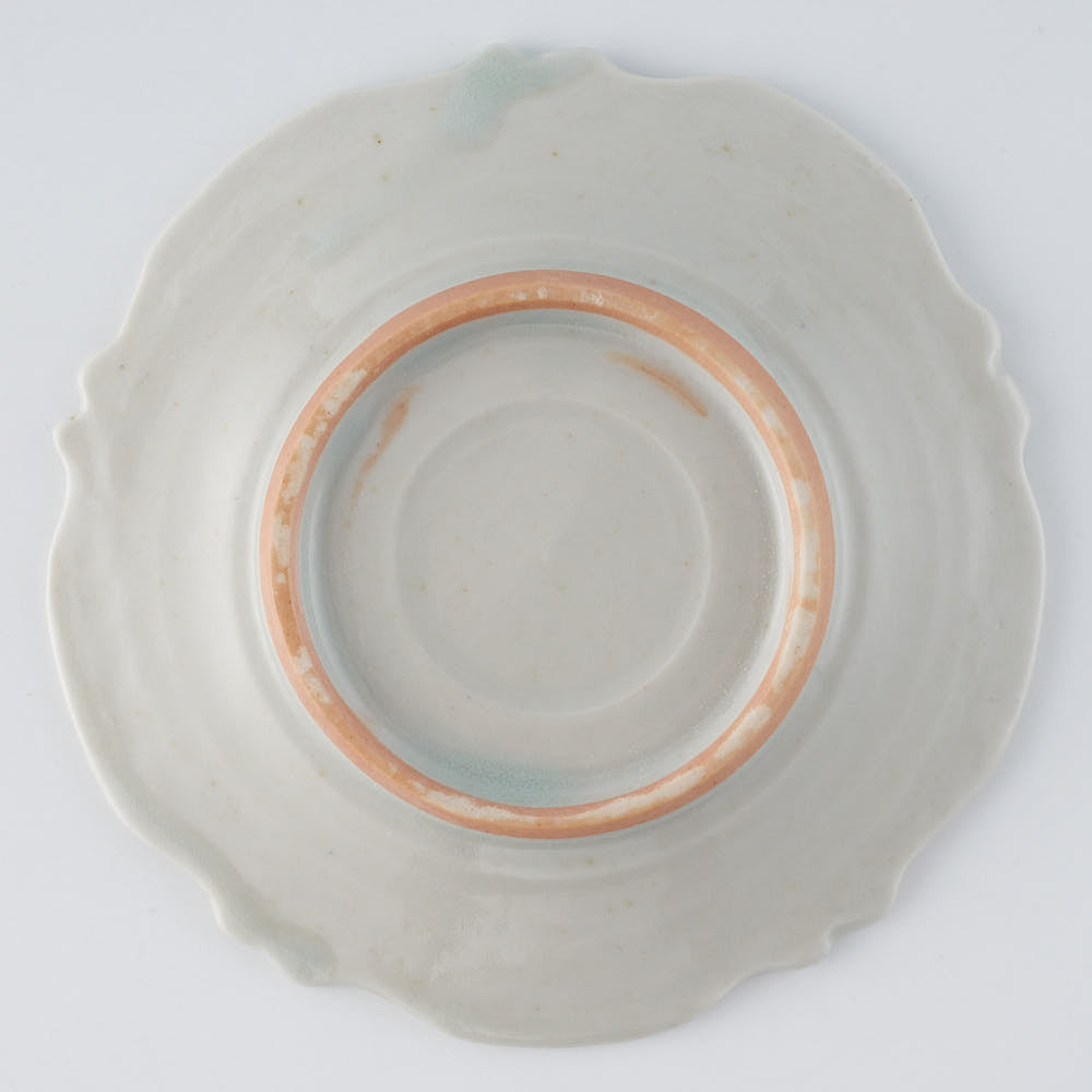 作家 前田麻美 青白磁 花唐草稜花 豆皿