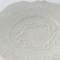 作家 前田麻美 青白磁 花唐草稜花 豆皿