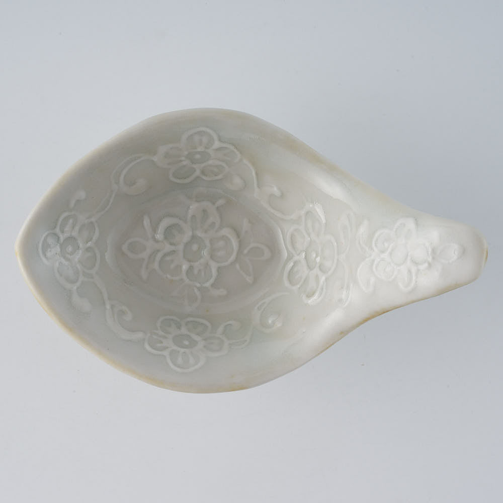 作家 前田麻美 灰青釉 花七宝 れんげ 作家 前田麻美 陶磁器作家もの