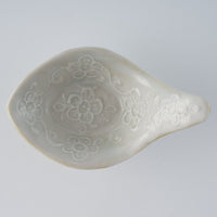 作家 前田麻美 灰青釉 花七宝 れんげ 作家 前田麻美 陶磁器作家もの