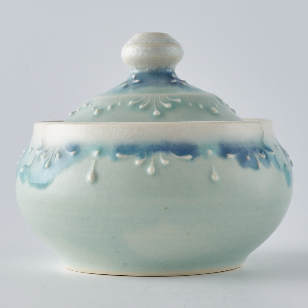 三越購入　作家様　人魚　蓋もの陶器 色絵毛彫魚蓋物 - 【公式】田代陶器店 TASHIRO TOUKITEN オンライン 置物