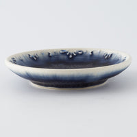 作家 佐藤美季 3寸小皿(紺)