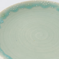 作家 佐藤美季 5寸皿(グリーン)