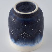 作家 佐藤美季 湯呑み(紺)