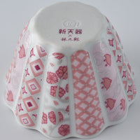 波佐見焼 林九郎窯 花離宮 ピンク7.5cmボウル