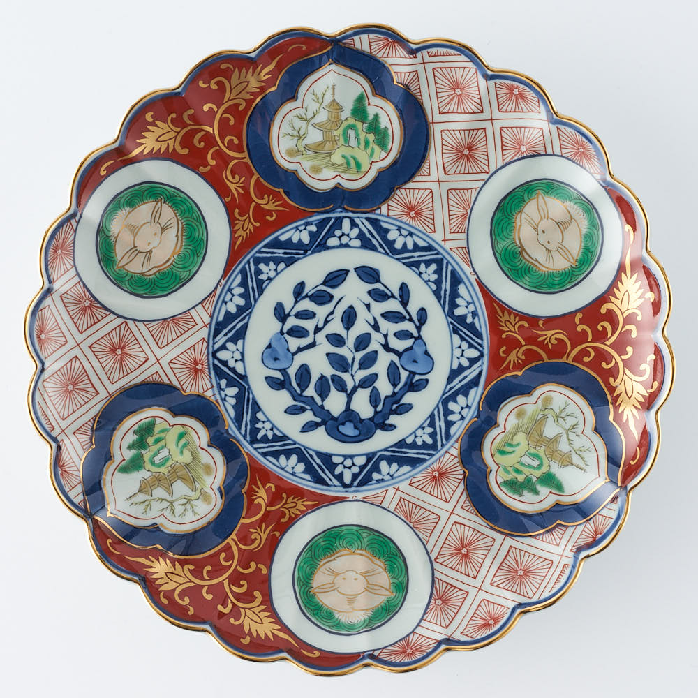 波佐見焼 林九郎窯 赤濃木甲山水 ¥6,600 大人の焼き物