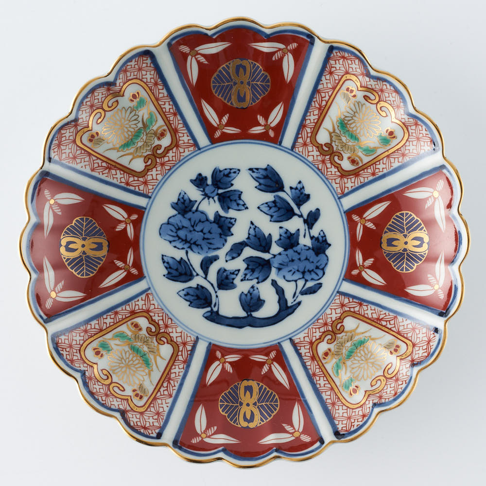 波佐見焼 林九郎窯 地紋割菊花紋 ¥4,840 大人の焼き物