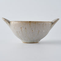 作家 住田文生 マット釉(胡麻)耳付き鉢 小