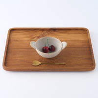 作家 住田文生 マット釉(胡麻)耳付き鉢 小