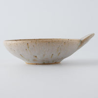 作家 住田文生 マット釉(胡麻)手付き小皿