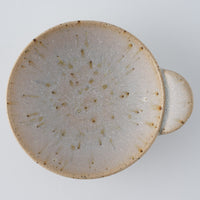 作家 住田文生 マット釉(胡麻)手付き小皿