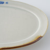 作家 鈴木まどか 安南彫花紋オーバル大皿