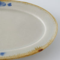 作家 鈴木まどか 安南彫花紋オーバル中皿