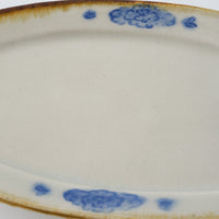 作家 鈴木まどか 安南彫花紋オーバル中皿